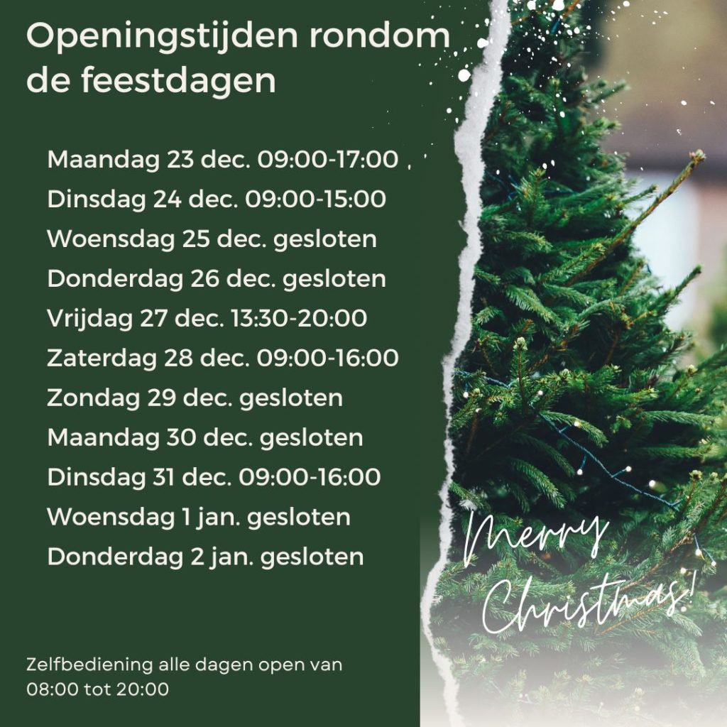 openingstijden feestdagen